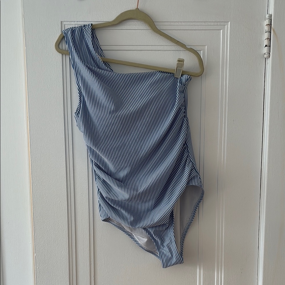 J Crew Women’s Swim Size 14 Striped One Piece Swimsuit